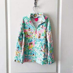 Lilly Pulitzer Let's Get Together Popover Quarter Zip Top